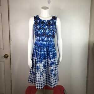 Talbots Size 2P Blue Sleeveless Dress